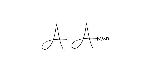 Use a signature maker to create a handwritten signature online. With this signature software, you can design (Andilay-7BmLP) your own signature for name A Aman. A Aman signature style 4 images and pictures png