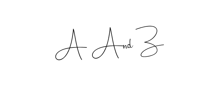 Make a beautiful signature design for name A And Z. Use this online signature maker to create a handwritten signature for free. A And Z signature style 4 images and pictures png