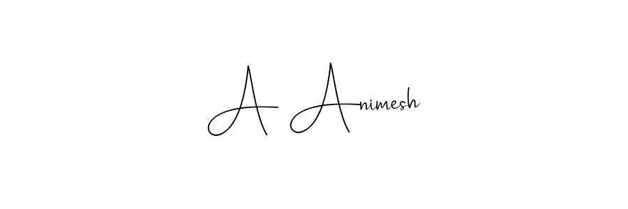 How to make A Animesh signature? Andilay-7BmLP is a professional autograph style. Create handwritten signature for A Animesh name. A Animesh signature style 4 images and pictures png