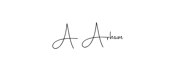 Andilay-7BmLP is a professional signature style that is perfect for those who want to add a touch of class to their signature. It is also a great choice for those who want to make their signature more unique. Get A Arham name to fancy signature for free. A Arham signature style 4 images and pictures png