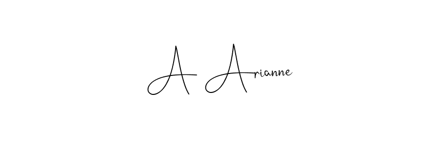 Here are the top 10 professional signature styles for the name A Arianne. These are the best autograph styles you can use for your name. A Arianne signature style 4 images and pictures png