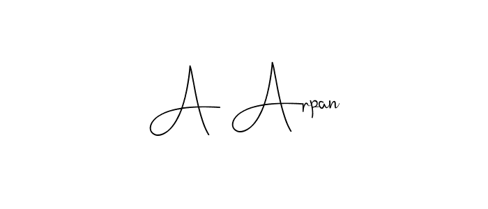 It looks lik you need a new signature style for name A Arpan. Design unique handwritten (Andilay-7BmLP) signature with our free signature maker in just a few clicks. A Arpan signature style 4 images and pictures png