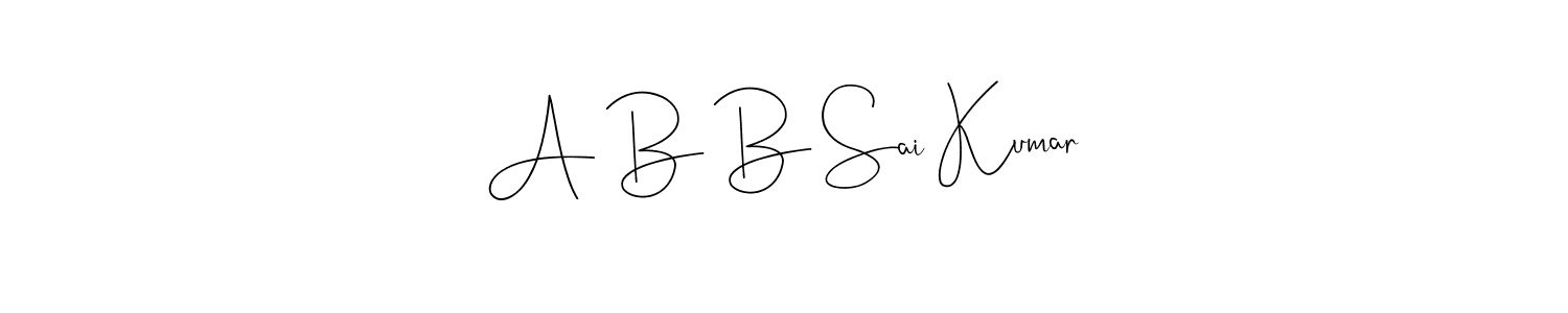 Also You can easily find your signature by using the search form. We will create A B B Sai Kumar name handwritten signature images for you free of cost using Andilay-7BmLP sign style. A B B Sai Kumar signature style 4 images and pictures png