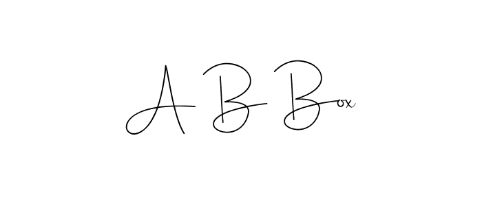 A B Box stylish signature style. Best Handwritten Sign (Andilay-7BmLP) for my name. Handwritten Signature Collection Ideas for my name A B Box. A B Box signature style 4 images and pictures png