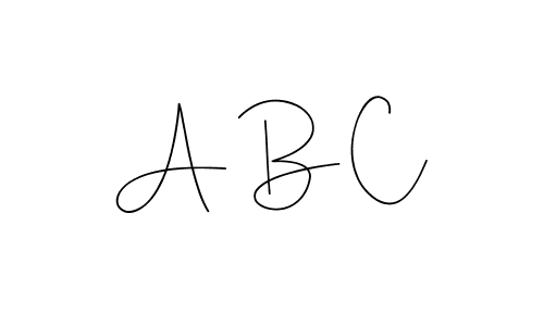 You should practise on your own different ways (Andilay-7BmLP) to write your name (A B C) in signature. don't let someone else do it for you. A B C signature style 4 images and pictures png