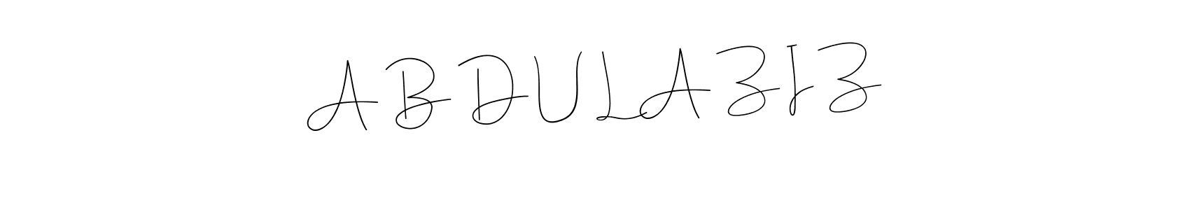 The best way (Andilay-7BmLP) to make a short signature is to pick only two or three words in your name. The name A B D U L A Z I Z include a total of six letters. For converting this name. A B D U L A Z I Z signature style 4 images and pictures png