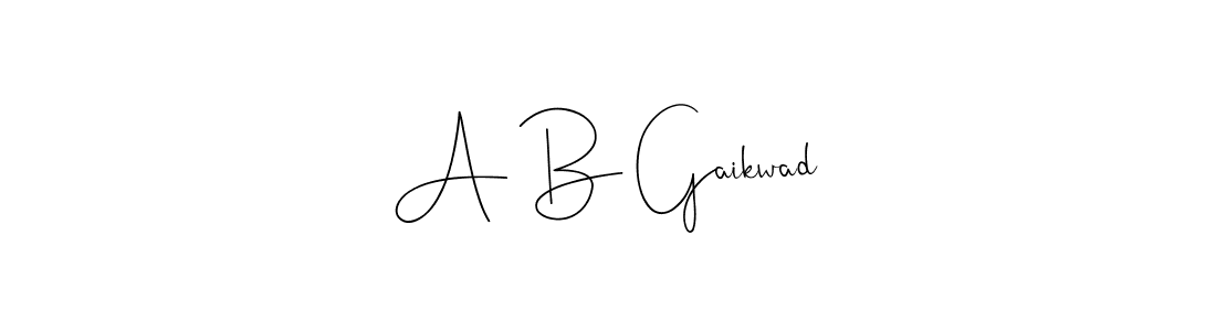 Also we have A B Gaikwad name is the best signature style. Create professional handwritten signature collection using Andilay-7BmLP autograph style. A B Gaikwad signature style 4 images and pictures png