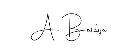 Andilay-7BmLP is a professional signature style that is perfect for those who want to add a touch of class to their signature. Get A Baidya name fancy signature for free. A Baidya signature style 4 images and pictures png
