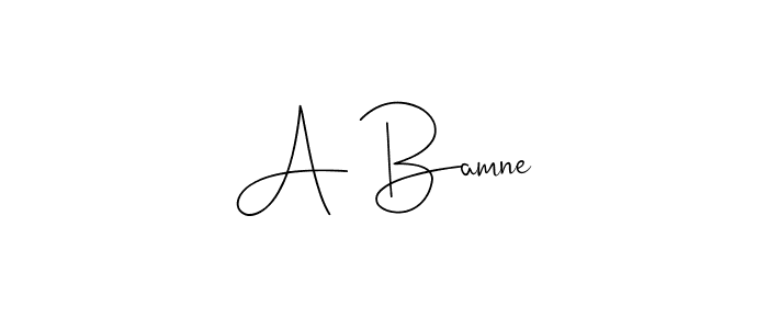 Create a beautiful signature design for name A Bamne. With this signature (Andilay-7BmLP) fonts, you can make a handwritten signature for free. A Bamne signature style 4 images and pictures png