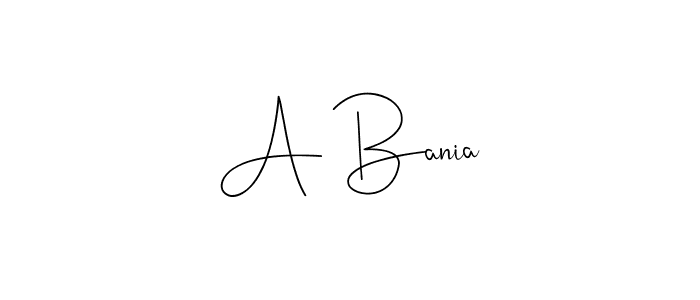 How to Draw A Bania signature style? Andilay-7BmLP is a latest design signature styles for name A Bania. A Bania signature style 4 images and pictures png
