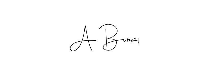 Also You can easily find your signature by using the search form. We will create A Bansal name handwritten signature images for you free of cost using Andilay-7BmLP sign style. A Bansal signature style 4 images and pictures png