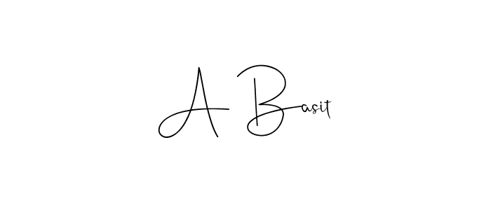 Create a beautiful signature design for name A Basit. With this signature (Andilay-7BmLP) fonts, you can make a handwritten signature for free. A Basit signature style 4 images and pictures png