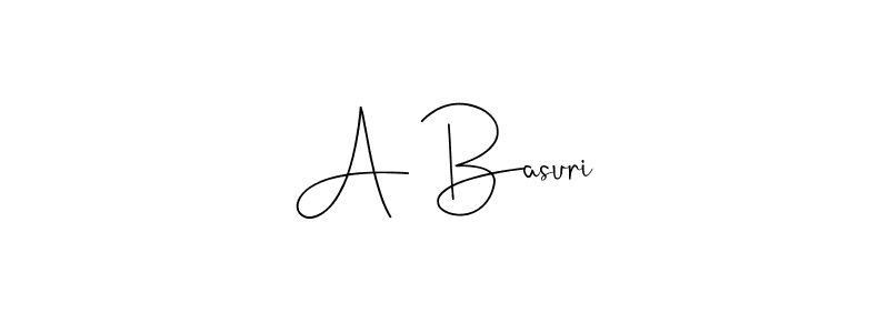 Make a beautiful signature design for name A Basuri. With this signature (Andilay-7BmLP) style, you can create a handwritten signature for free. A Basuri signature style 4 images and pictures png