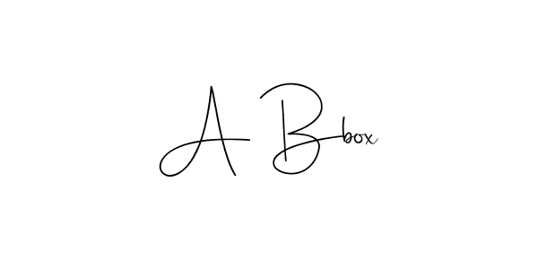 Once you've used our free online signature maker to create your best signature Andilay-7BmLP style, it's time to enjoy all of the benefits that A Bbox name signing documents. A Bbox signature style 4 images and pictures png