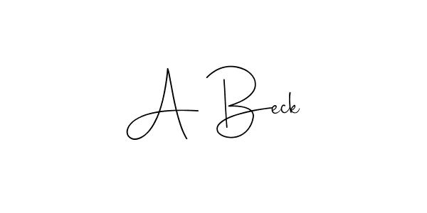 Create a beautiful signature design for name A Beck. With this signature (Andilay-7BmLP) fonts, you can make a handwritten signature for free. A Beck signature style 4 images and pictures png