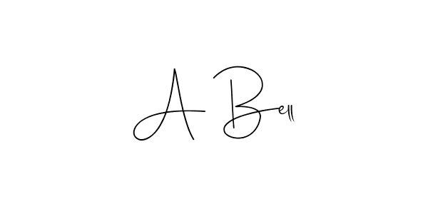 How to make A Bell name signature. Use Andilay-7BmLP style for creating short signs online. This is the latest handwritten sign. A Bell signature style 4 images and pictures png