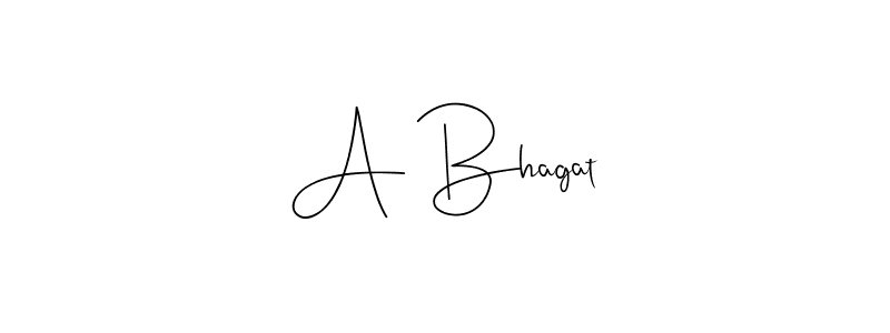 How to make A Bhagat signature? Andilay-7BmLP is a professional autograph style. Create handwritten signature for A Bhagat name. A Bhagat signature style 4 images and pictures png