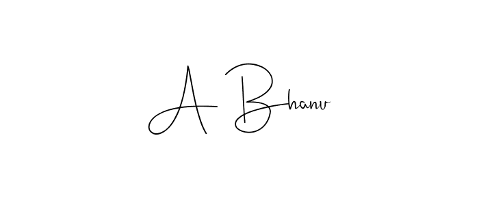 Create a beautiful signature design for name A Bhanu. With this signature (Andilay-7BmLP) fonts, you can make a handwritten signature for free. A Bhanu signature style 4 images and pictures png