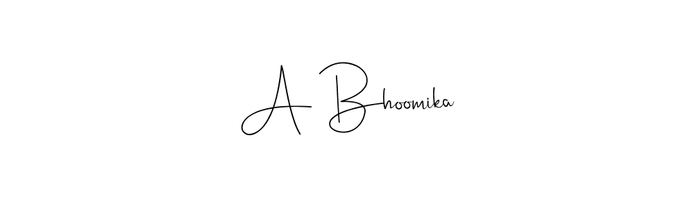 You can use this online signature creator to create a handwritten signature for the name A Bhoomika. This is the best online autograph maker. A Bhoomika signature style 4 images and pictures png