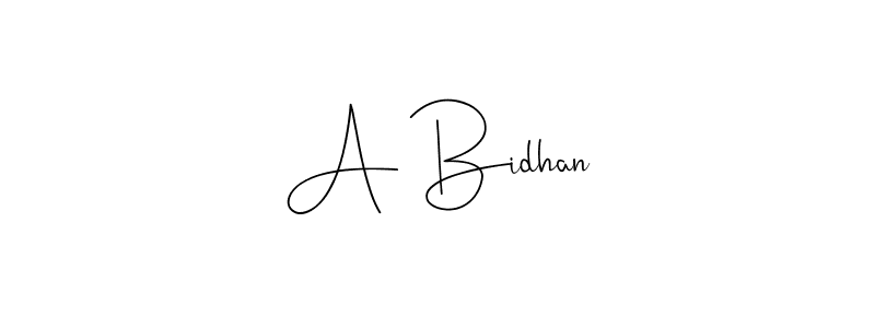 Best and Professional Signature Style for A Bidhan. Andilay-7BmLP Best Signature Style Collection. A Bidhan signature style 4 images and pictures png