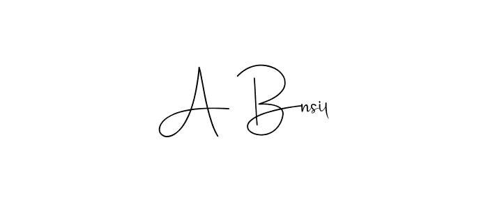 You should practise on your own different ways (Andilay-7BmLP) to write your name (A Bnsil) in signature. don't let someone else do it for you. A Bnsil signature style 4 images and pictures png