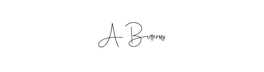 Andilay-7BmLP is a professional signature style that is perfect for those who want to add a touch of class to their signature. It is also a great choice for those who want to make their signature more unique. Get A Butterfly name to fancy signature for free. A Butterfly signature style 4 images and pictures png