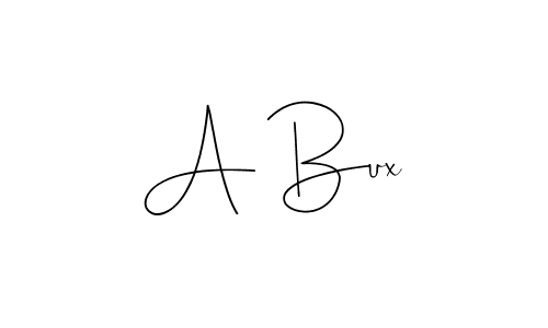 How to make A Bux name signature. Use Andilay-7BmLP style for creating short signs online. This is the latest handwritten sign. A Bux signature style 4 images and pictures png
