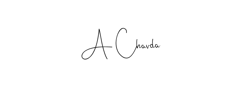 Here are the top 10 professional signature styles for the name A Chavda. These are the best autograph styles you can use for your name. A Chavda signature style 4 images and pictures png