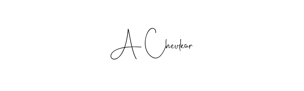 A Cheulkar stylish signature style. Best Handwritten Sign (Andilay-7BmLP) for my name. Handwritten Signature Collection Ideas for my name A Cheulkar. A Cheulkar signature style 4 images and pictures png