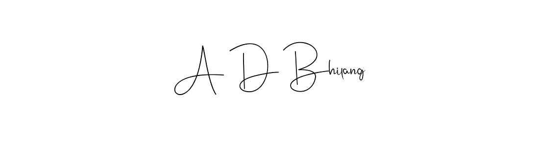 How to make A D Bhilang signature? Andilay-7BmLP is a professional autograph style. Create handwritten signature for A D Bhilang name. A D Bhilang signature style 4 images and pictures png