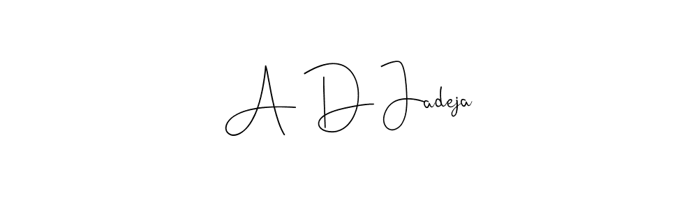 How to make A D Jadeja signature? Andilay-7BmLP is a professional autograph style. Create handwritten signature for A D Jadeja name. A D Jadeja signature style 4 images and pictures png