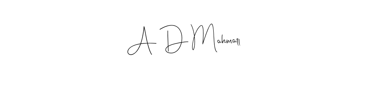 Make a beautiful signature design for name A D Mahmatlı. Use this online signature maker to create a handwritten signature for free. A D Mahmatlı signature style 4 images and pictures png