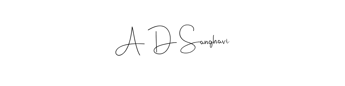 Make a beautiful signature design for name A D Sanghavi. Use this online signature maker to create a handwritten signature for free. A D Sanghavi signature style 4 images and pictures png