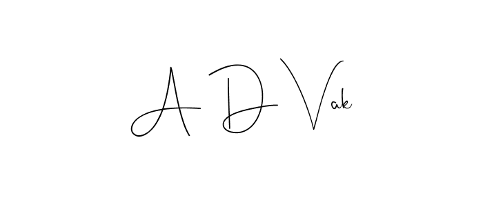 if you are searching for the best signature style for your name A D Vak. so please give up your signature search. here we have designed multiple signature styles  using Andilay-7BmLP. A D Vak signature style 4 images and pictures png