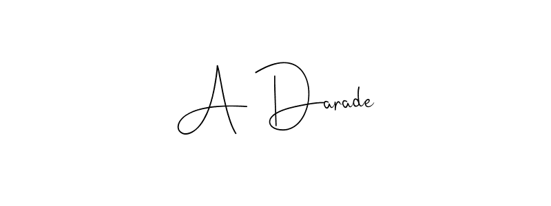 Use a signature maker to create a handwritten signature online. With this signature software, you can design (Andilay-7BmLP) your own signature for name A Darade. A Darade signature style 4 images and pictures png