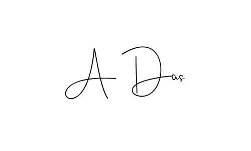 You should practise on your own different ways (Andilay-7BmLP) to write your name (A Das) in signature. don't let someone else do it for you. A Das signature style 4 images and pictures png