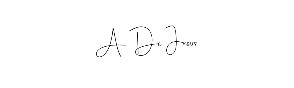 Make a beautiful signature design for name A De Jesus. With this signature (Andilay-7BmLP) style, you can create a handwritten signature for free. A De Jesus signature style 4 images and pictures png