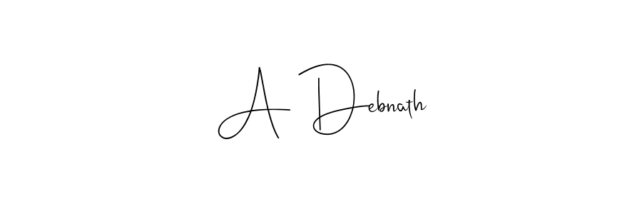 Make a beautiful signature design for name A Debnath. With this signature (Andilay-7BmLP) style, you can create a handwritten signature for free. A Debnath signature style 4 images and pictures png