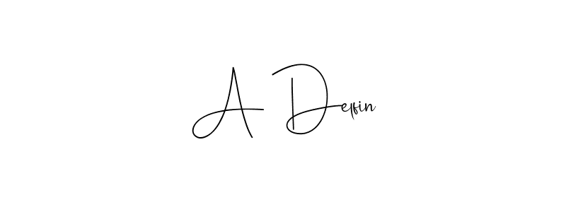 How to make A Delfin signature? Andilay-7BmLP is a professional autograph style. Create handwritten signature for A Delfin name. A Delfin signature style 4 images and pictures png