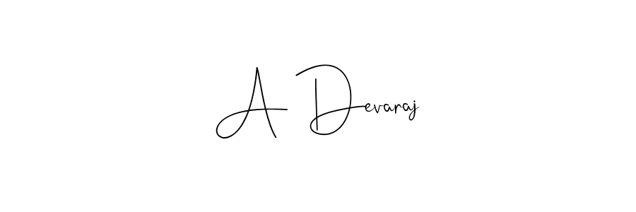 Design your own signature with our free online signature maker. With this signature software, you can create a handwritten (Andilay-7BmLP) signature for name A Devaraj. A Devaraj signature style 4 images and pictures png