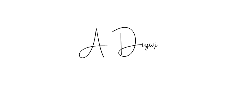 How to make A Diyali signature? Andilay-7BmLP is a professional autograph style. Create handwritten signature for A Diyali name. A Diyali signature style 4 images and pictures png