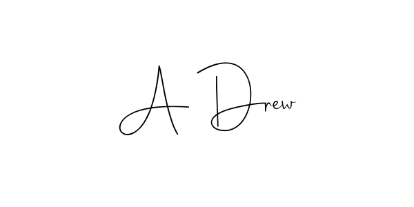 Check out images of Autograph of A Drew name. Actor A Drew Signature Style. Andilay-7BmLP is a professional sign style online. A Drew signature style 4 images and pictures png