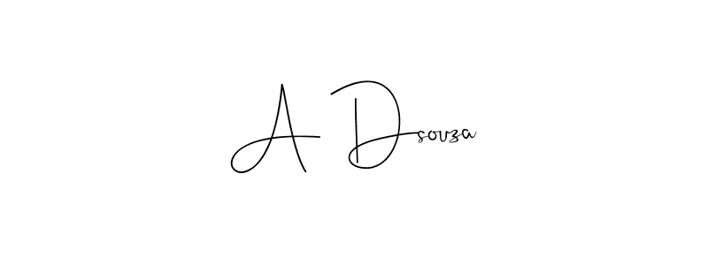 Use a signature maker to create a handwritten signature online. With this signature software, you can design (Andilay-7BmLP) your own signature for name A Dsouza. A Dsouza signature style 4 images and pictures png