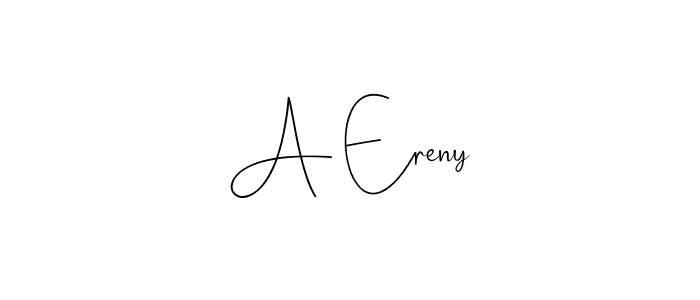 if you are searching for the best signature style for your name A Ereny. so please give up your signature search. here we have designed multiple signature styles  using Andilay-7BmLP. A Ereny signature style 4 images and pictures png