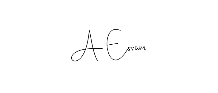 It looks lik you need a new signature style for name A Essam. Design unique handwritten (Andilay-7BmLP) signature with our free signature maker in just a few clicks. A Essam signature style 4 images and pictures png