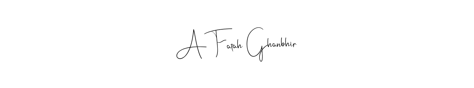 Here are the top 10 professional signature styles for the name A Fatah Ghanbhir. These are the best autograph styles you can use for your name. A Fatah Ghanbhir signature style 4 images and pictures png