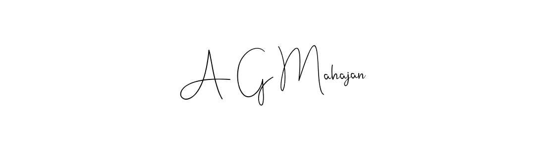 Also You can easily find your signature by using the search form. We will create A G Mahajan name handwritten signature images for you free of cost using Andilay-7BmLP sign style. A G Mahajan signature style 4 images and pictures png