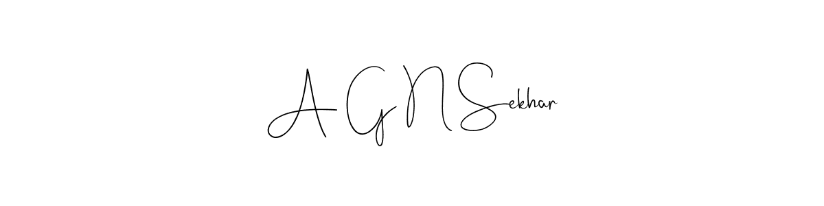 How to make A G N Sekhar signature? Andilay-7BmLP is a professional autograph style. Create handwritten signature for A G N Sekhar name. A G N Sekhar signature style 4 images and pictures png