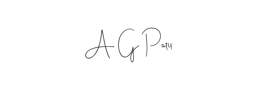 The best way (Andilay-7BmLP) to make a short signature is to pick only two or three words in your name. The name A G Patil include a total of six letters. For converting this name. A G Patil signature style 4 images and pictures png