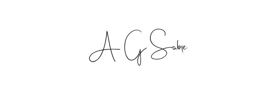 Also we have A G Sable name is the best signature style. Create professional handwritten signature collection using Andilay-7BmLP autograph style. A G Sable signature style 4 images and pictures png